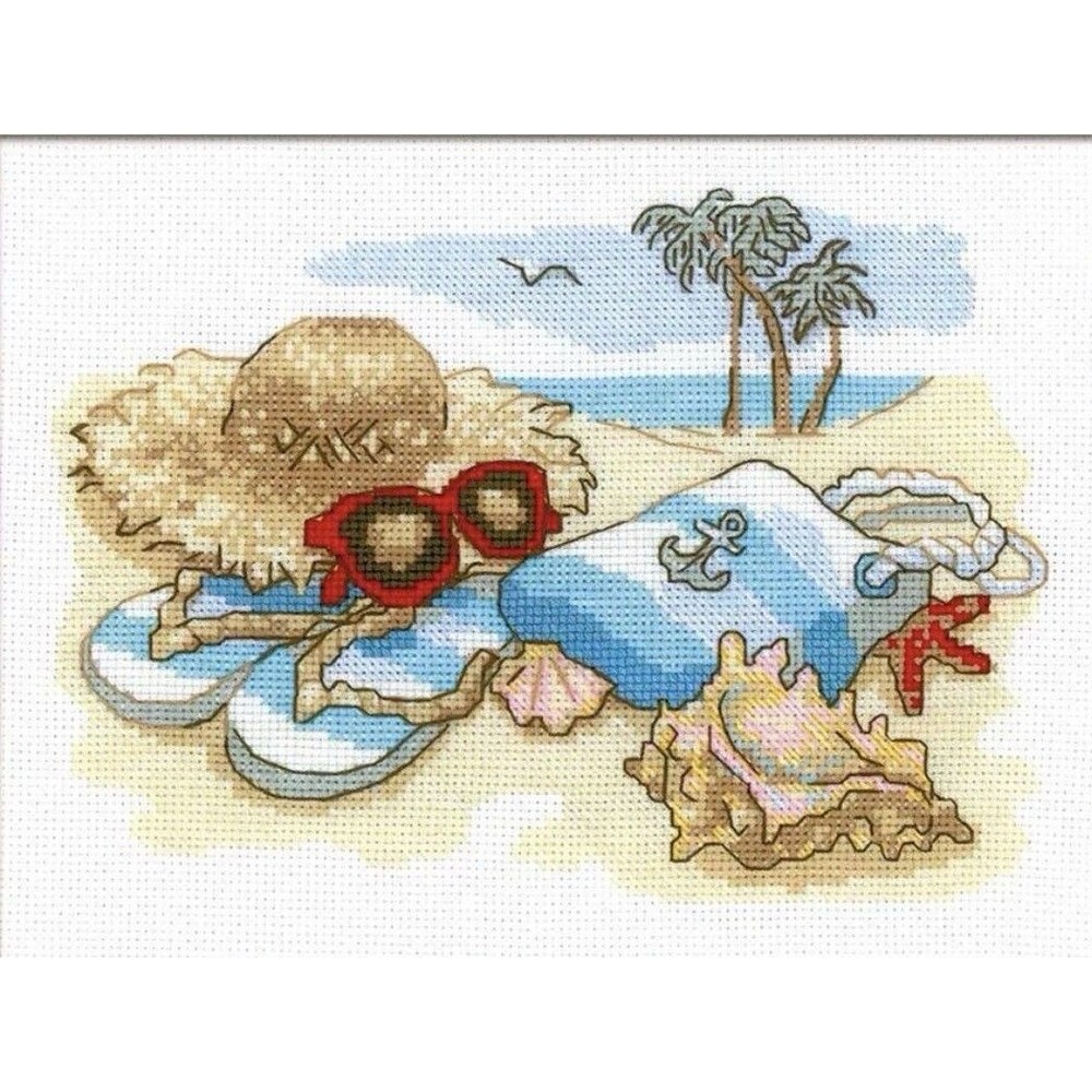 Riolis counted cross stitch Kit Holiday by the Sea, DIY